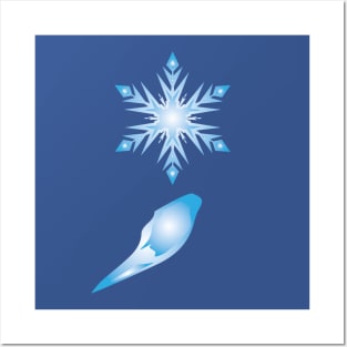 Semicolon Snowflake Posters and Art